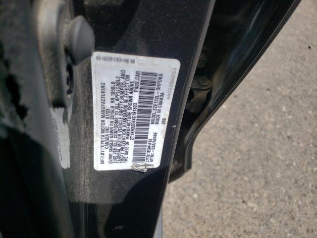 Photo 10 from auction – 2004 TOYOTA COROLLA MA with VIN 2T1KR32E84C191803