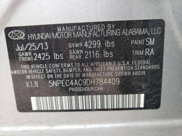 Photo 10 from auction – 2013 HYUNDAI SONATA SE with VIN 5NPEC4AC9DH784409