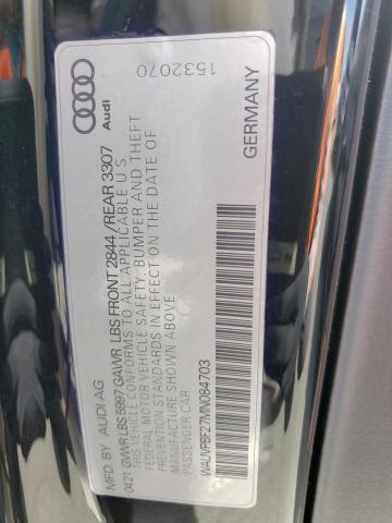 Photo 10 from auction – 2021 AUDI A7 E PREST with VIN WAUVPBF27MN084703