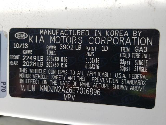 Photo 10 from auction – 2014 KIA SOUL with VIN KNDJN2A26E7016896