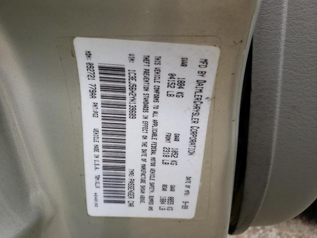Photo 10 from auction – 2000 CHRYSLER CIRRUS LXI with VIN 1C3EJ56H2YN139689