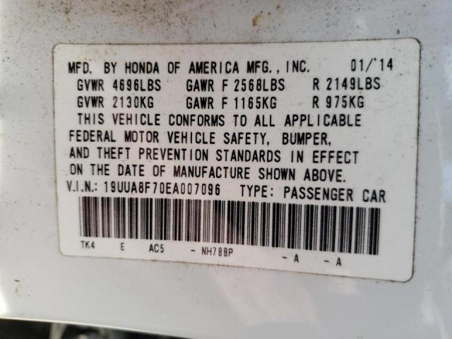 Photo 10 from auction – 2014 ACURA TL SE with VIN 19UUA8F70EA007096