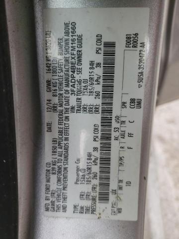 Photo 10 from auction – 2015 FORD FIESTA with VIN 3FADP4BEXFM161660