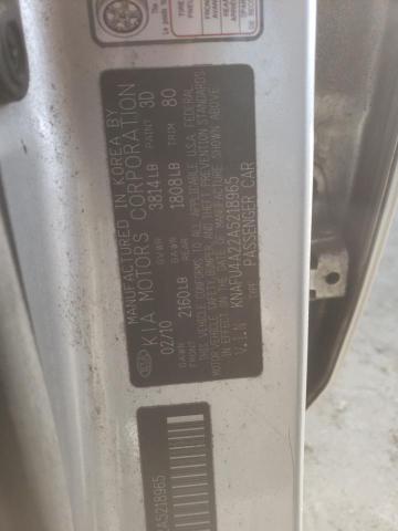 Photo 10 from auction – 2010 KIA FORTE EX with VIN KNAFU4A22A5218965