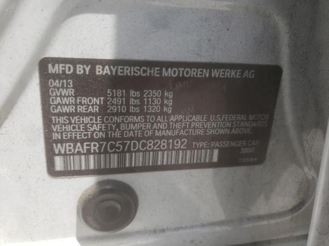 Photo 10 from auction – 2013 BMW 535 I with VIN WBAFR7C57DC828192