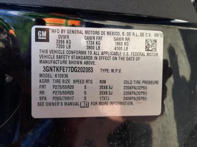 Foto 10 de la subasta – 2013 CHEVROLET AVALANCHE con VIN 3GNTKFE77DG202083