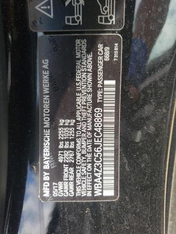 Photo 10 from auction – 2018 BMW 430XI with VIN WBA4Z3C56JEC48869