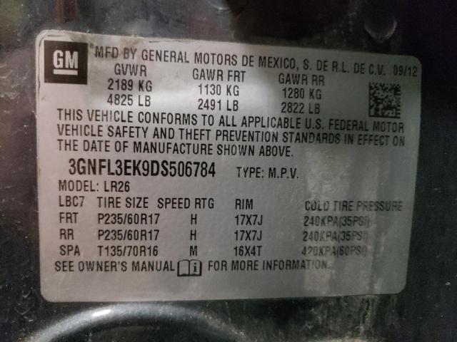 Photo 10 from auction – 2013 CHEVROLET CAPTIVA LT with VIN 3GNFL3EK9DS506784