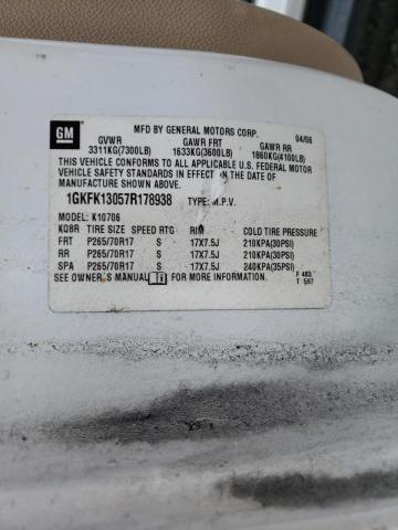 Photo 10 from auction – 2007 GMC YUKON with VIN 1GKFK13057R178938