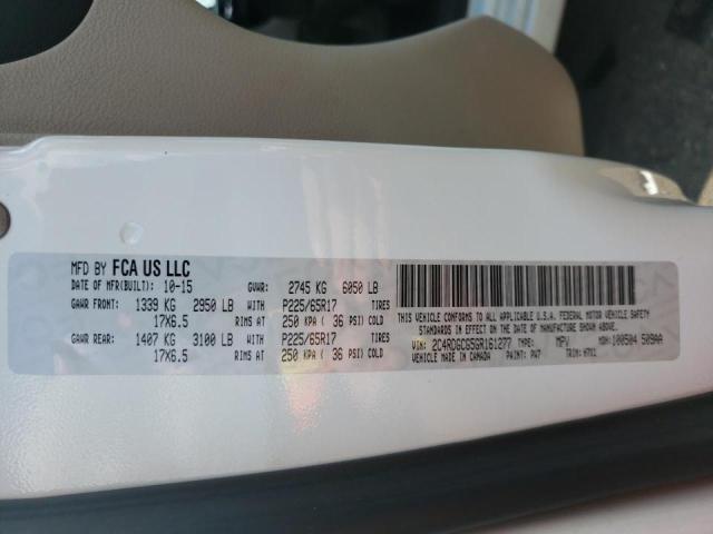 Photo 10 from auction – 2016 DODGE GRAND CARA with VIN 2C4RDGCG5GR161277