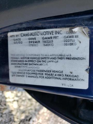 Photo 10 from auction – 2003 CHEVROLET TRACKER with VIN 2CNBJ13C536900403