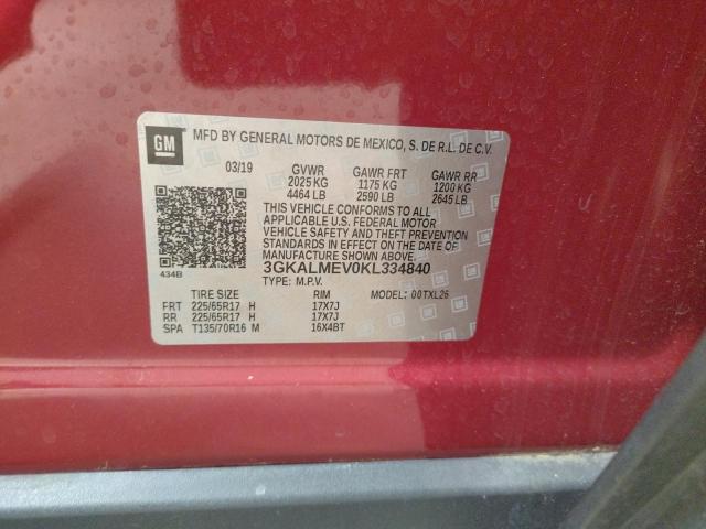Photo 10 from auction – 2019 GMC TERRAIN SL with VIN 3GKALMEV0KL334840