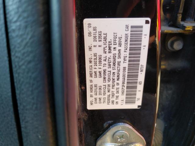 Photo 10 from auction – 2010 HONDA ACCORD EXL with VIN 1HGCP2F86AA001068