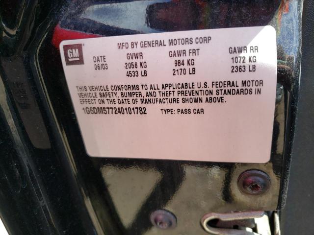 Photo 10 from auction – 2004 CADILLAC CTS with VIN 1G6DM577240101782