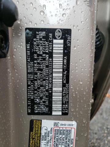 Photo 10 from auction – 2007 TOYOTA CAMRY CE with VIN 4T1BE46K67U552238