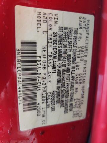 Photo 10 from auction – 2010 NISSAN VERSA S with VIN 3N1BC1CPXAL444671