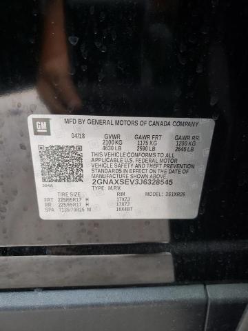Photo 10 from auction – 2018 CHEVROLET EQUINOX LT with VIN 2GNAXSEV3J6328545