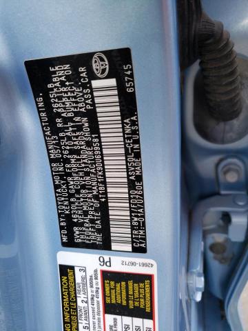 Photo 10 from auction – 2013 TOYOTA CAMRY L with VIN 4T1BF1FK9DU699581
