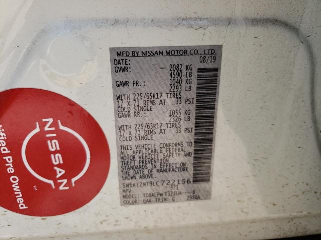 Photo 10 from auction – 2020 NISSAN ROGUE S with VIN 5N1AT2MT9LC722156