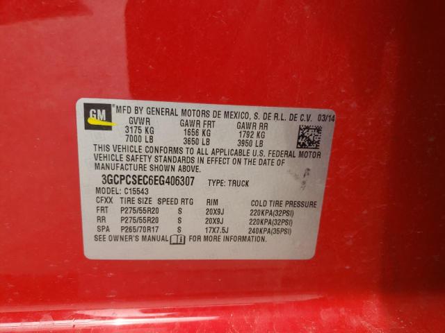 Photo 10 from auction – 2014 CHEVROLET SILVERADO with VIN 3GCPCSEC6EG406307