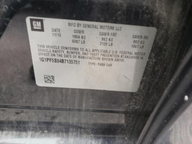 Photo 10 from auction – 2011 CHEVROLET CRUZE LT with VIN 1G1PF5S94B7135751