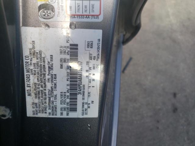 Photo 10 from auction – 2010 FORD FUSION SEL with VIN 3FAHP0JA8AR182267