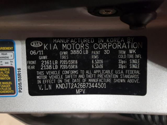 Photo 10 from auction – 2011 KIA SOUL with VIN KNDJT2A26B7344501