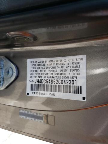 Photo 10 from auction – 2002 ACURA RSX with VIN JH4DC54852C042301