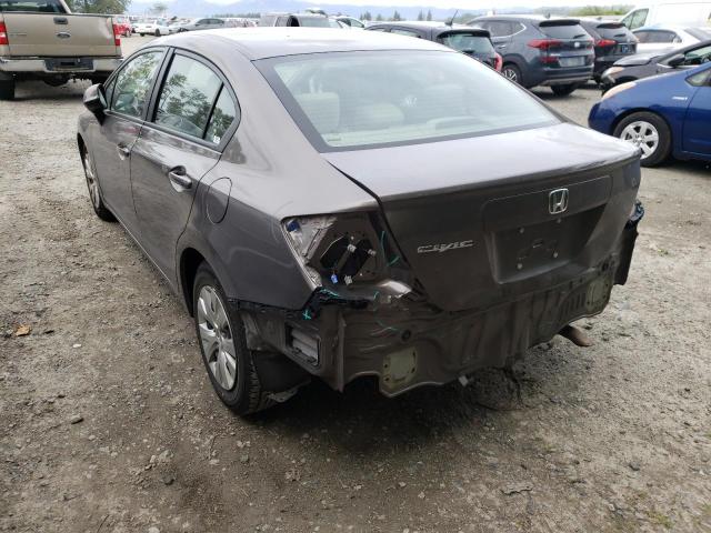 Photo 3 from auction – 2012 HONDA CIVIC LX with VIN 19XFB2F53CE043486