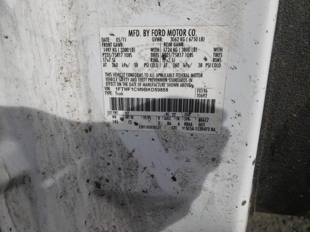 Photo 10 from auction – 2011 FORD F150 with VIN 1FTMF1CM9BKD59858