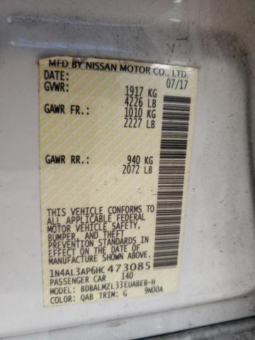 Photo 10 from auction – 2017 NISSAN ALTIMA 2.5 with VIN 1N4AL3AP6HC473085