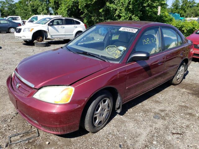 Photo 2 from auction – 2002 HONDA CIVIC LX with VIN 1HGES16562L058612