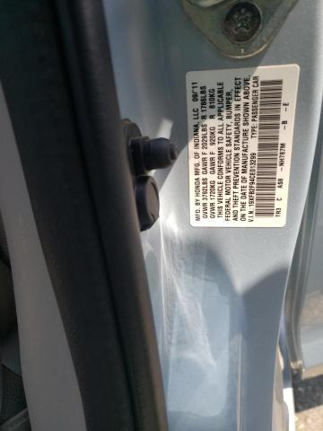 Photo 10 from auction – 2012 HONDA CIVIC EXL with VIN 19XFB2F94CE013299