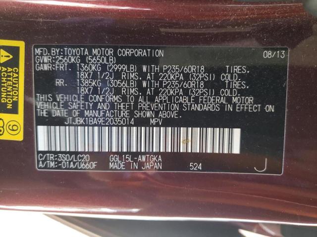 Photo 10 from auction – 2014 LEXUS RX 350 BAS with VIN JTJBK1BA9E2035014