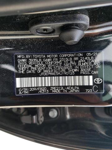 Photo 10 from auction – 2021 TOYOTA COROLLA LE with VIN JTDEPMAE5MJ190123