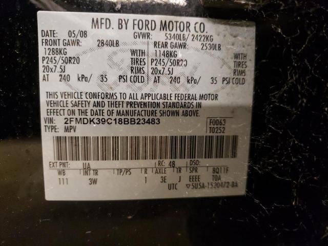 Photo 10 from auction – 2008 FORD EDGE LIMIT with VIN 2FMDK39C18BB23483