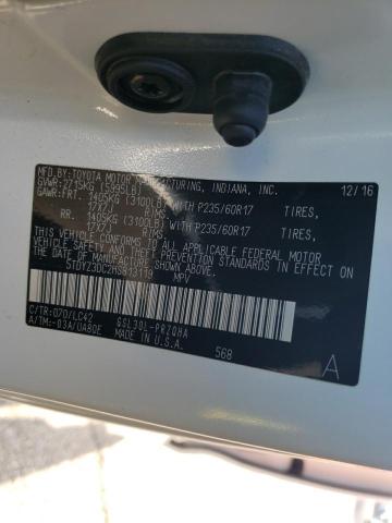 Photo 10 from auction – 2017 TOYOTA SIENNA XLE with VIN 5TDYZ3DC2HS813119