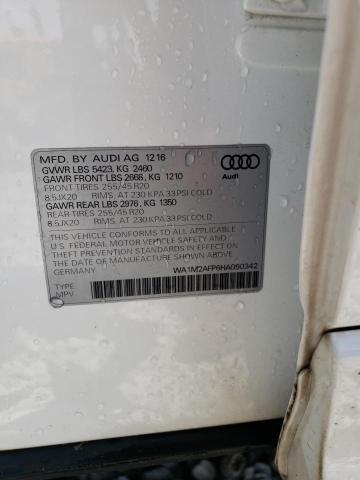 Photo 10 from auction – 2017 AUDI Q5 PREMIUM with VIN WA1M2AFP6HA090342
