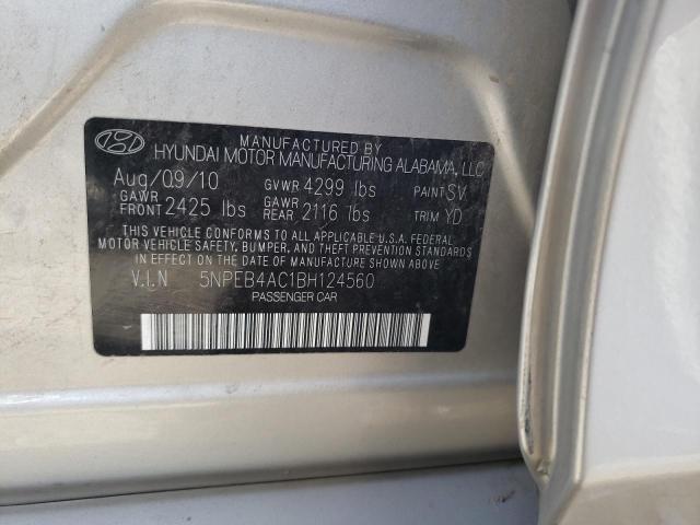 Photo 10 from auction – 2011 HYUNDAI SONATA GLS with VIN 5NPEB4AC1BH124560