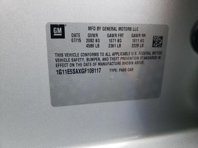 Photo 10 from auction – 2016 CHEVROLET MALIBU LIM with VIN 1G11E5SAXGF108117