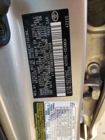 Photo 10 from auction – 2005 TOYOTA CAMRY LE with VIN 4T1BE32K45U072468