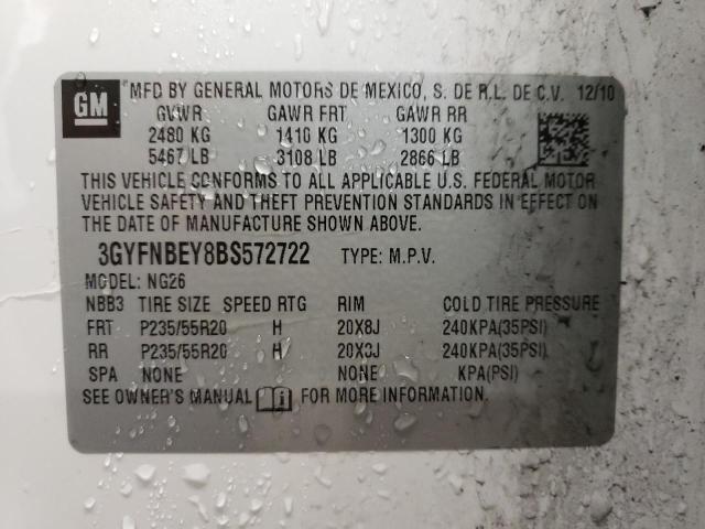 Photo 10 from auction – 2011 CADILLAC SRX PERFOR with VIN 3GYFNBEY8BS572722