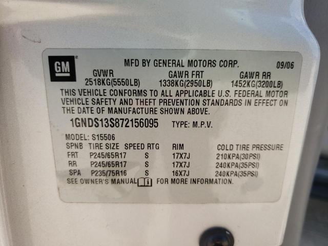 Photo 10 from auction – 2007 CHEVROLET TRAILBLAZE with VIN 1GNDS13S872156095