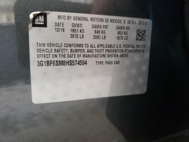 Photo 10 from auction – 2017 CHEVROLET CRUZE PREM with VIN 3G1BF6SM8HS574594