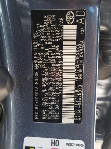 Photo 10 from auction – 2015 TOYOTA COROLLA L with VIN 2T1BURHEXFC301570