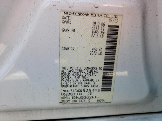 Photo 10 from auction – 2013 NISSAN ALTIMA 2.5 with VIN 1N4AL3APXDN525445