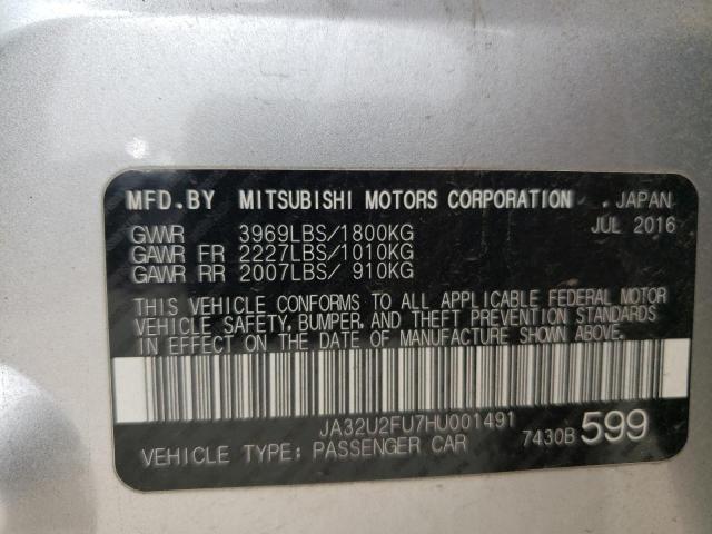 Photo 10 from auction – 2017 MITSUBISHI LANCER ES with VIN JA32U2FU7HU001491