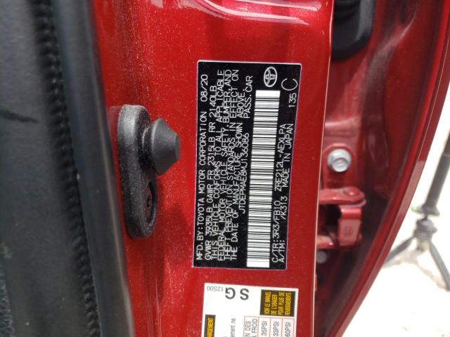 Photo 10 from auction – 2021 TOYOTA COROLLA LE with VIN JTDEPMAE8MJ136086