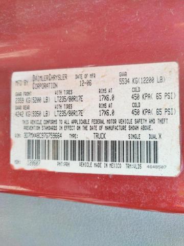 Photo 10 from auction – 2007 DODGE RAM 3500 S with VIN 3D7MX48C97G759664