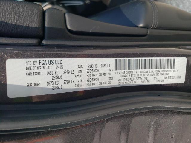 Photo 10 from auction – 2015 JEEP GRAND CHER with VIN 1C4RJFAG5FC765604